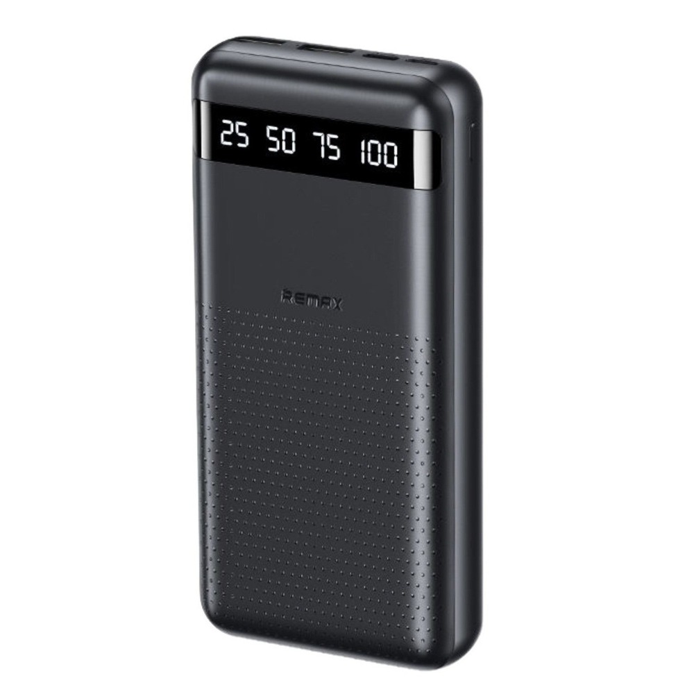 10000mAh Power Bank Portable Charger Remax RPP-10 Fast Charging LED Black